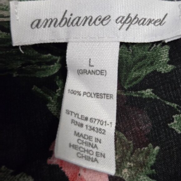 382. Ambiance Apparel Size Large Sheer Tank - Picture 6 of 7